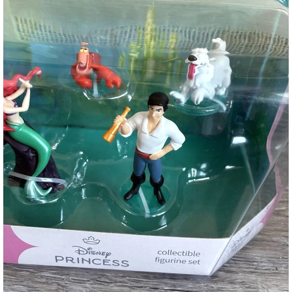 Disney Princess The Little Mermaid Collectible Figurine Set Ariel Ursula Eric